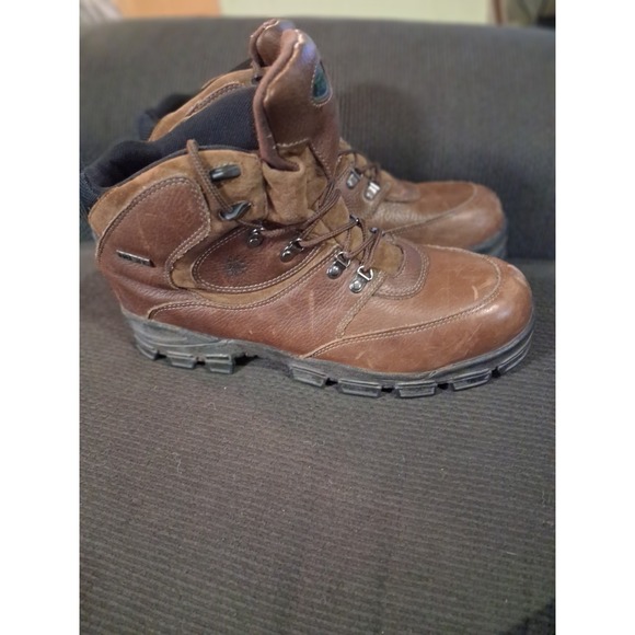 WOLVERINE DuraShocks Men\'s Size 11.5 Brown Leather‎ 6\